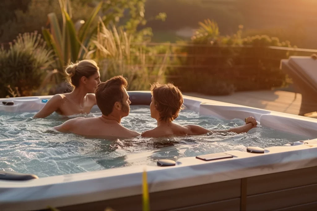 piscina idromassaggio Joyee a 3 posti