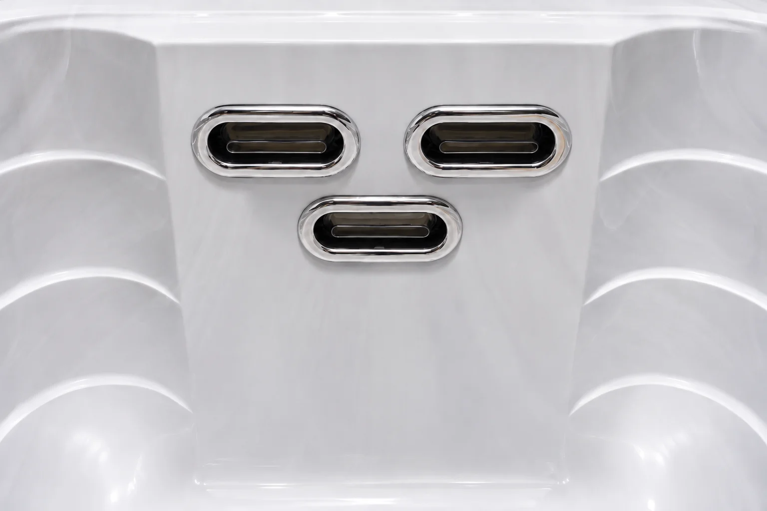 Dettaglio delle tre bocchette del sistema Joyee PowerStream